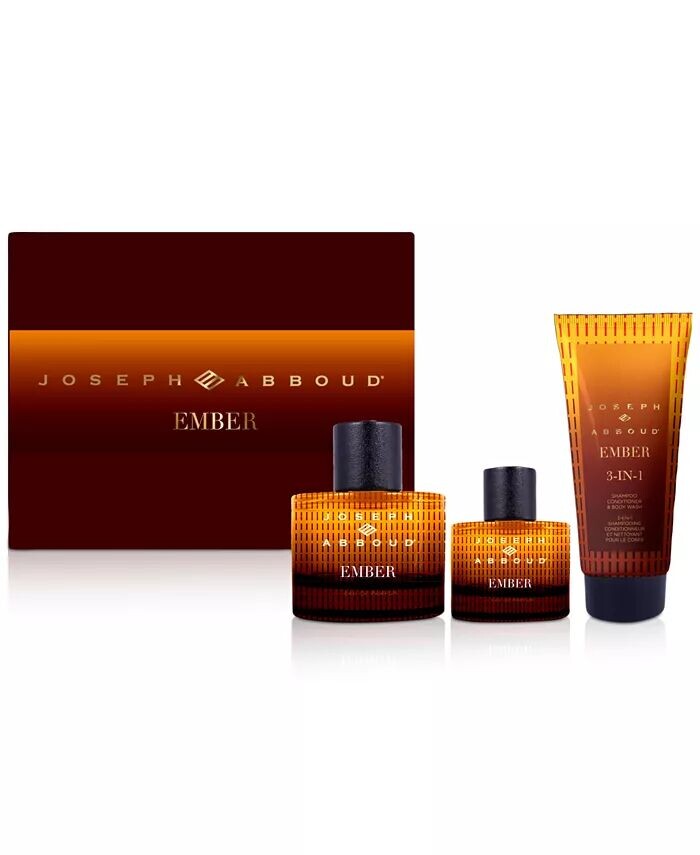 

Мужские 3 шт. Подарочный набор Ember Eau de Parfum Joseph Abboud