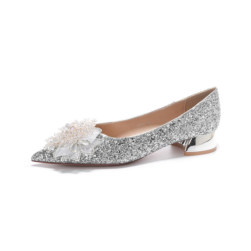 Туфли женские повседневные Women's Casual Shoes Women's Hkcp, серебряный — фото 3