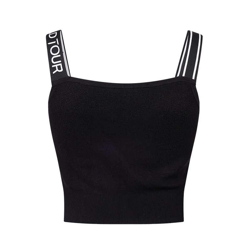 

Футболка-майка женская осенняя EUROPEAN TOUR, черная