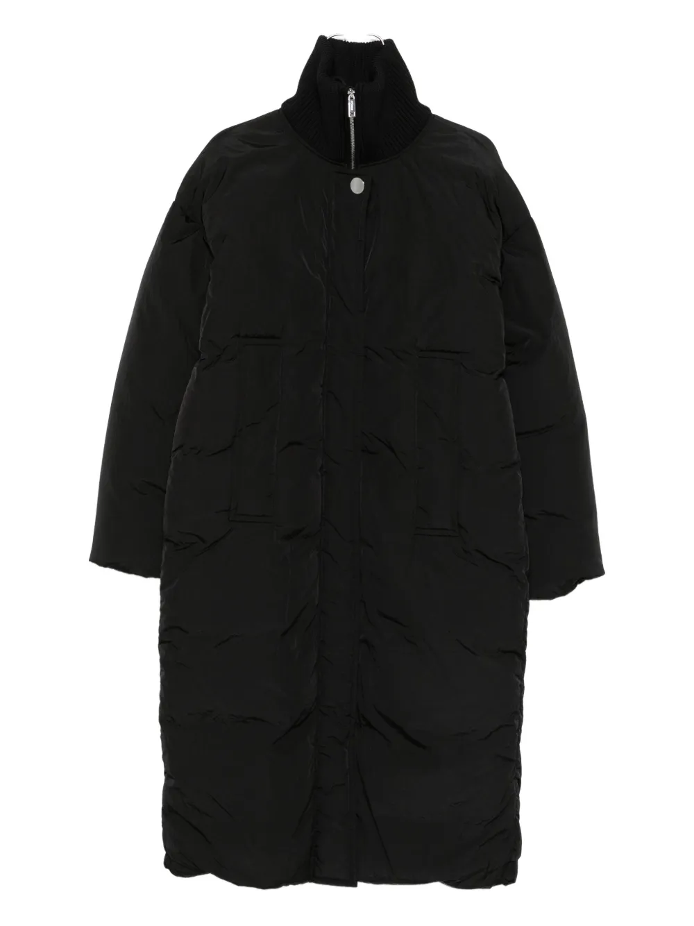 

Стеганое пальто-парка SPORTMAX, черный