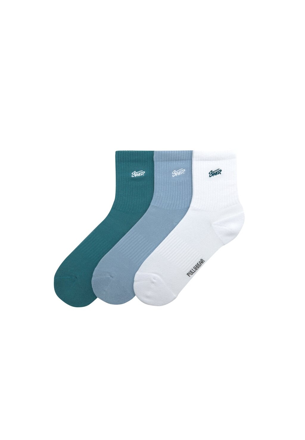 

Носки 3 PACK PULL&BEAR, синий