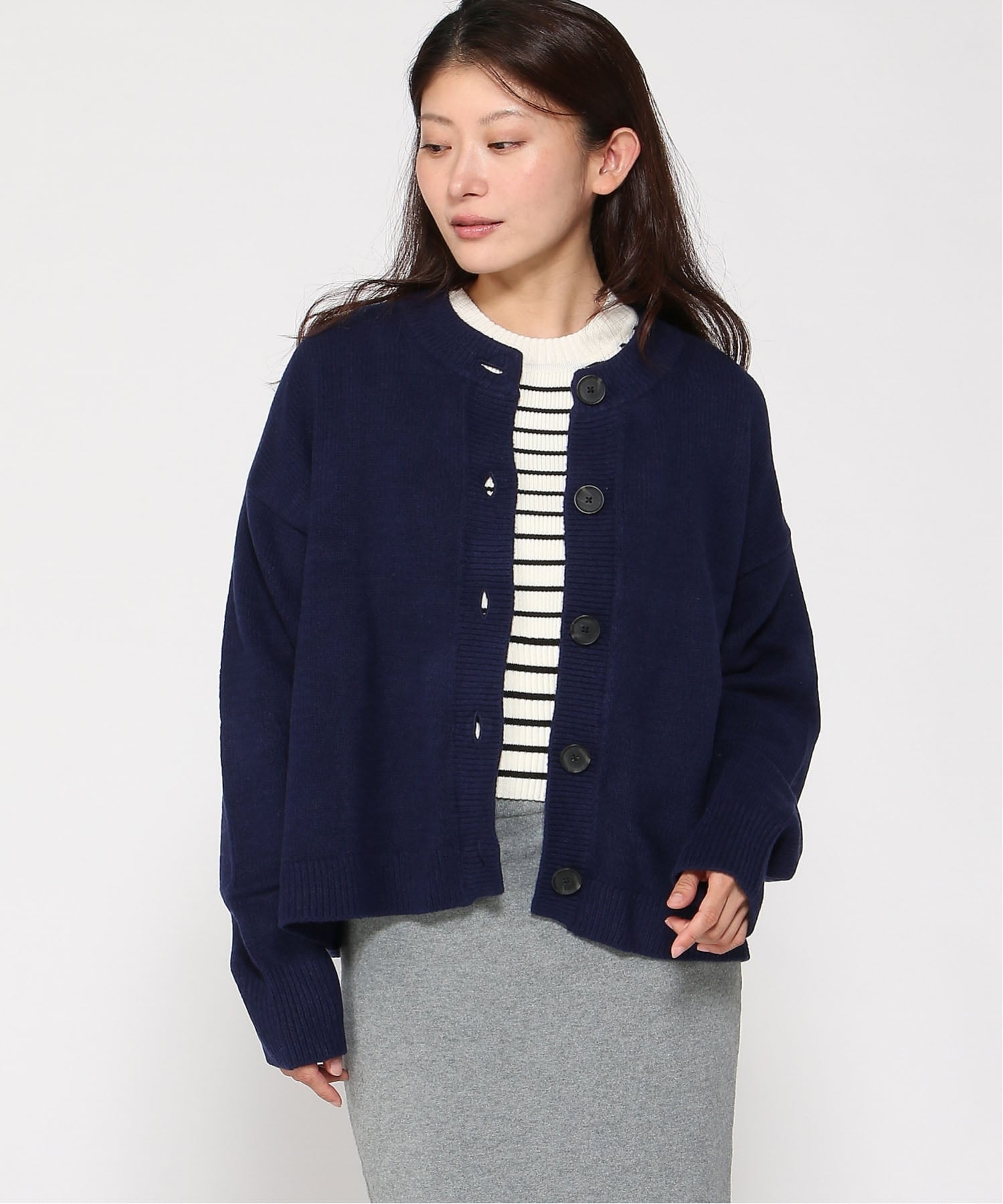 Кардиган CashSoft Cashmere Touch Oversized Chunky Cardigan Gap, NAVY_UNIFORM — фото 2