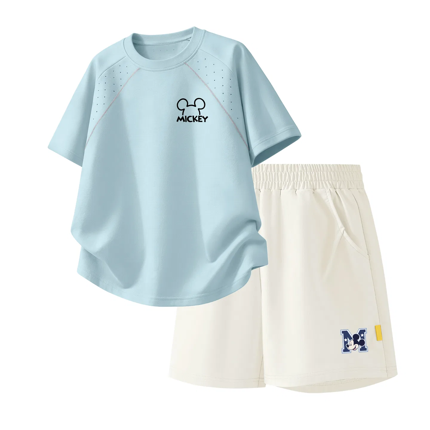 Детский спортивный костюм Casual Sportswear 2 Piece Set Disney, Thick Board H Line K Glacier Blue+Di Star K_Bottom Right Mist White