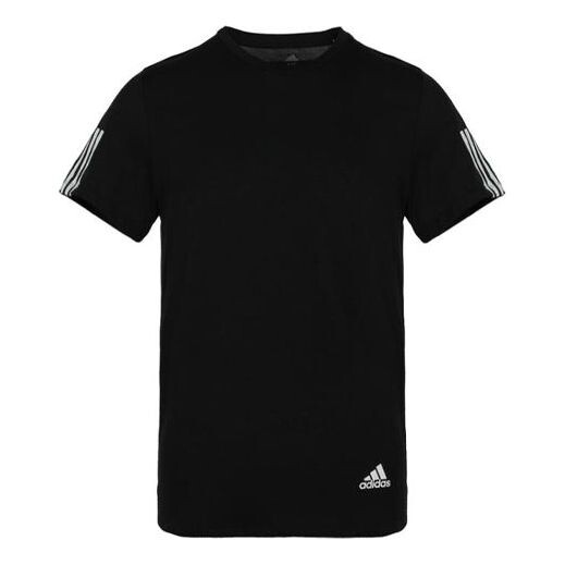 

Футболка run it tee soft sports round neck short sleeve black Adidas, черный