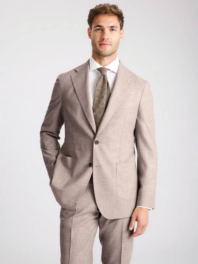 

Пиджак Barberis Tailored Fit из шерсти Canonico Moss, Beige