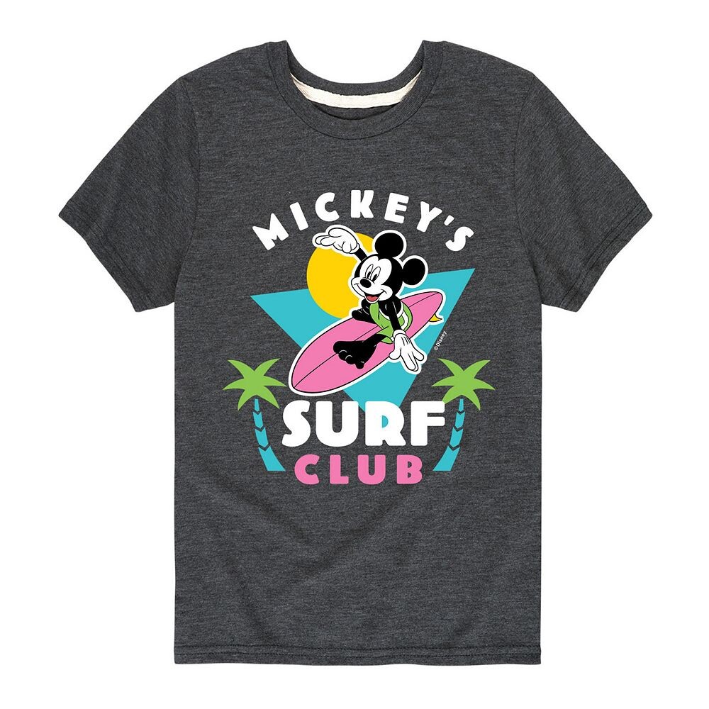 

Футболка с рисунком Микки Мауса для мальчиков 8–20 лет Disney's Surf Club, серый