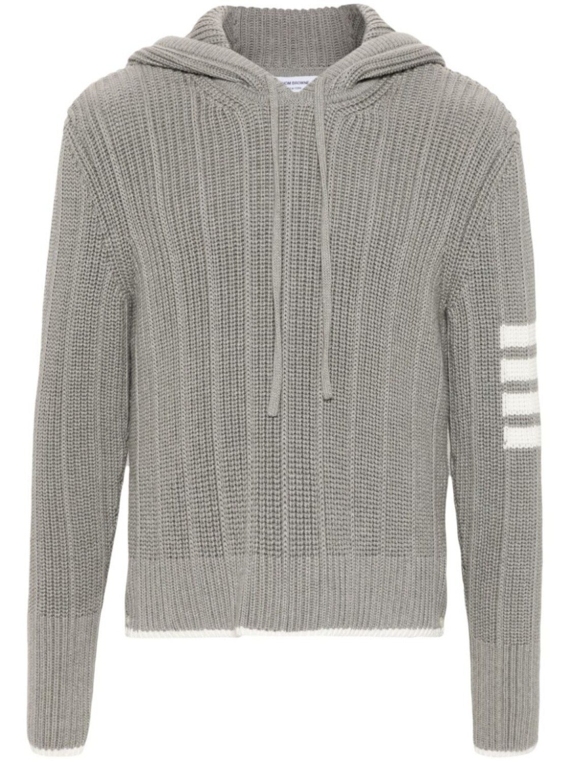 

Худи в рубчик Thom Browne, серый