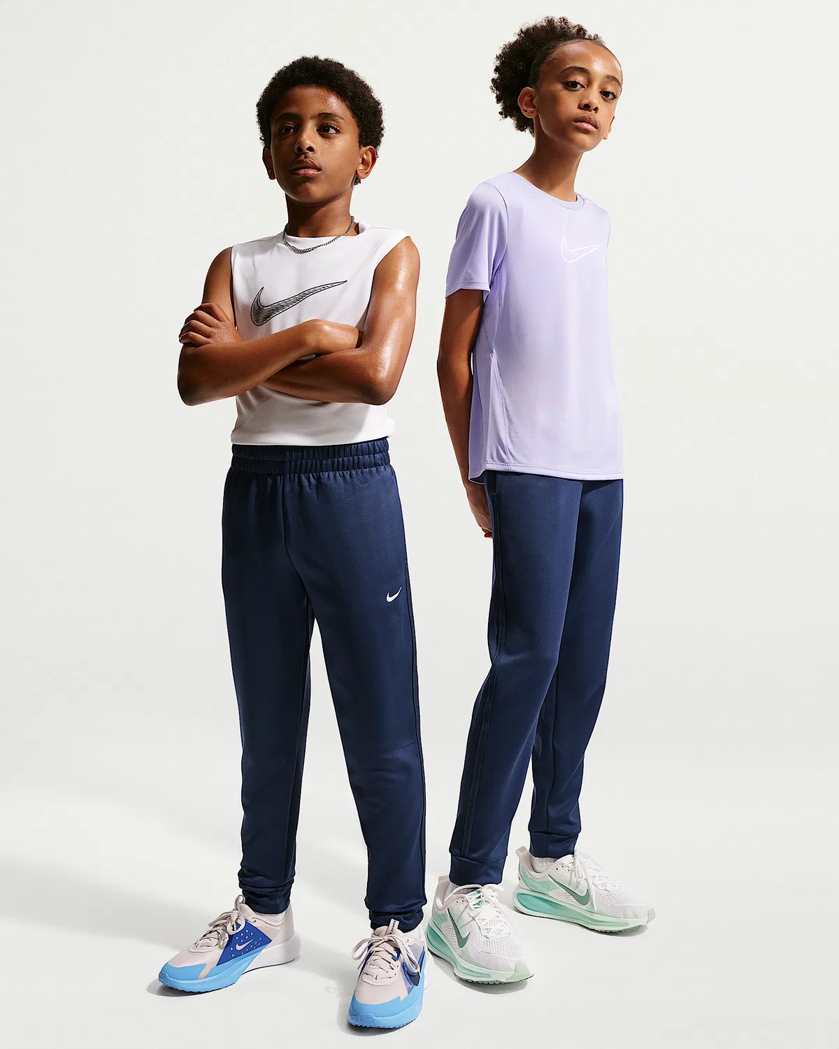 Детские трикотажные штаны Nike Multi, Midnight Navy/Black/White