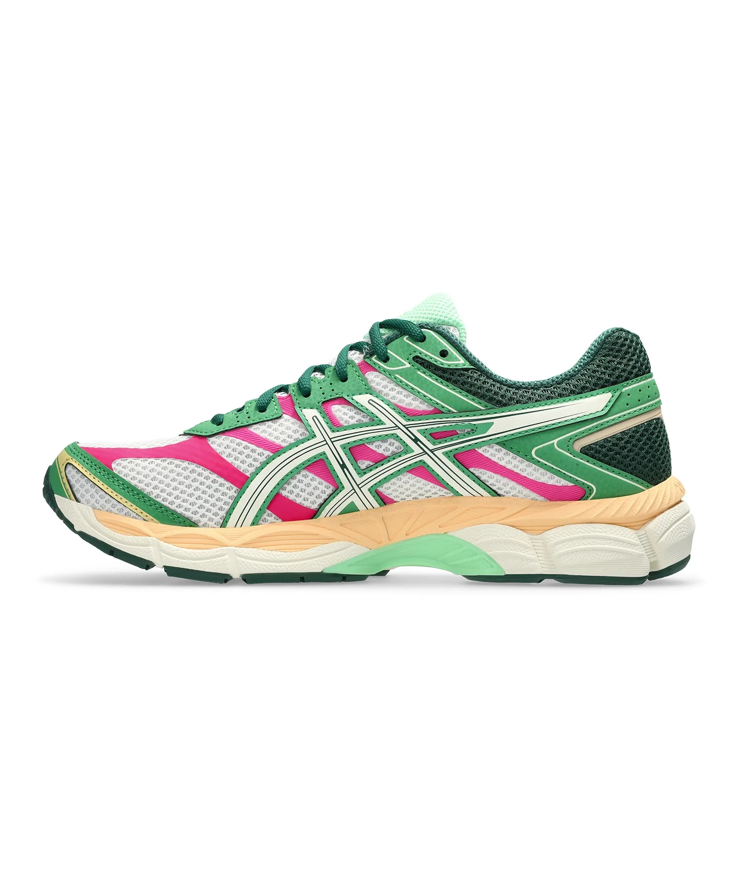 Унисекс кроссовки для бега ASICS GEL-CUMULUS 16 бело-зелёные — фото 4