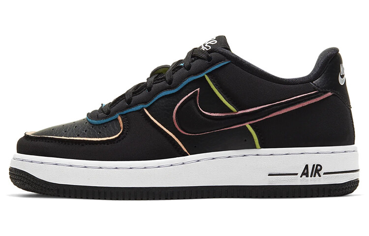 

Кроссовки Nike Air Force 1 Low Black Pink Barely Volt GS