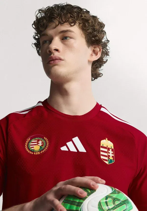 Футболка Adidas Performance Hungary 26 home authentic national team wear, цвет командный красный — фото 3