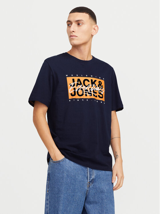 

Футболка стандартного кроя Colton 12268439 Jack&Jones, синий