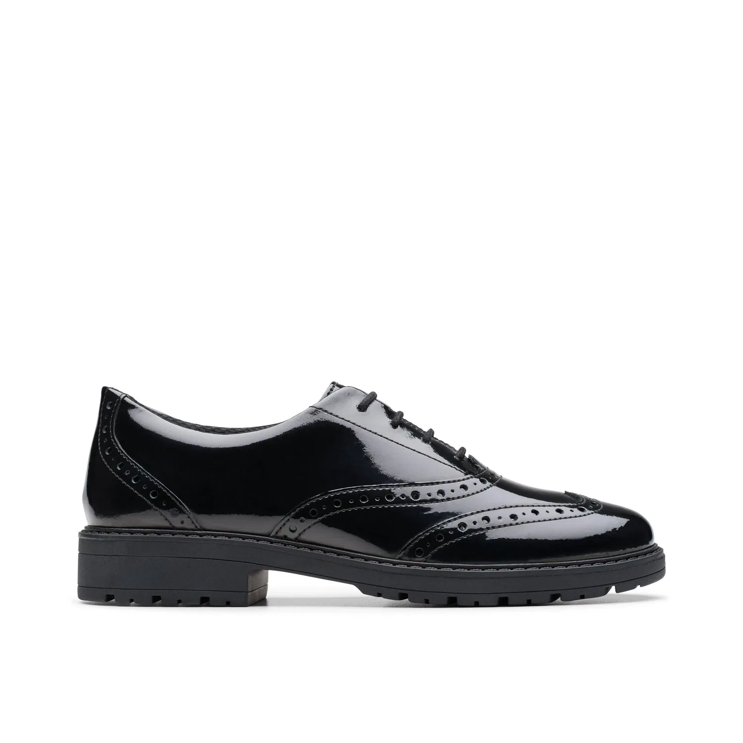 Броги Loxham Brogue из кожи от Clarks, черный