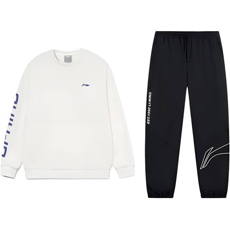 

Повседневная спортивная одежда унисекс Ivory/Blue+Black LINING, айвори/синий