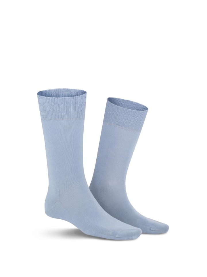 

Носки Richard с манжетой, не сдавливающей давление, светло-голубого цвета Kunert