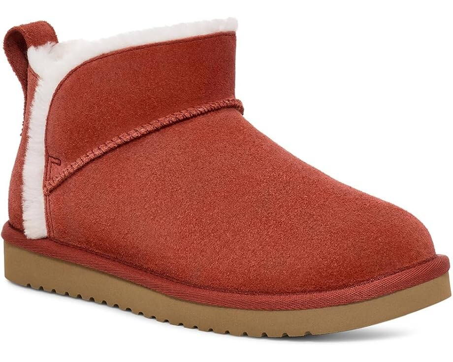 Ботинки женские UGG Koolaburra Koola зимние на плоской подошве, красный