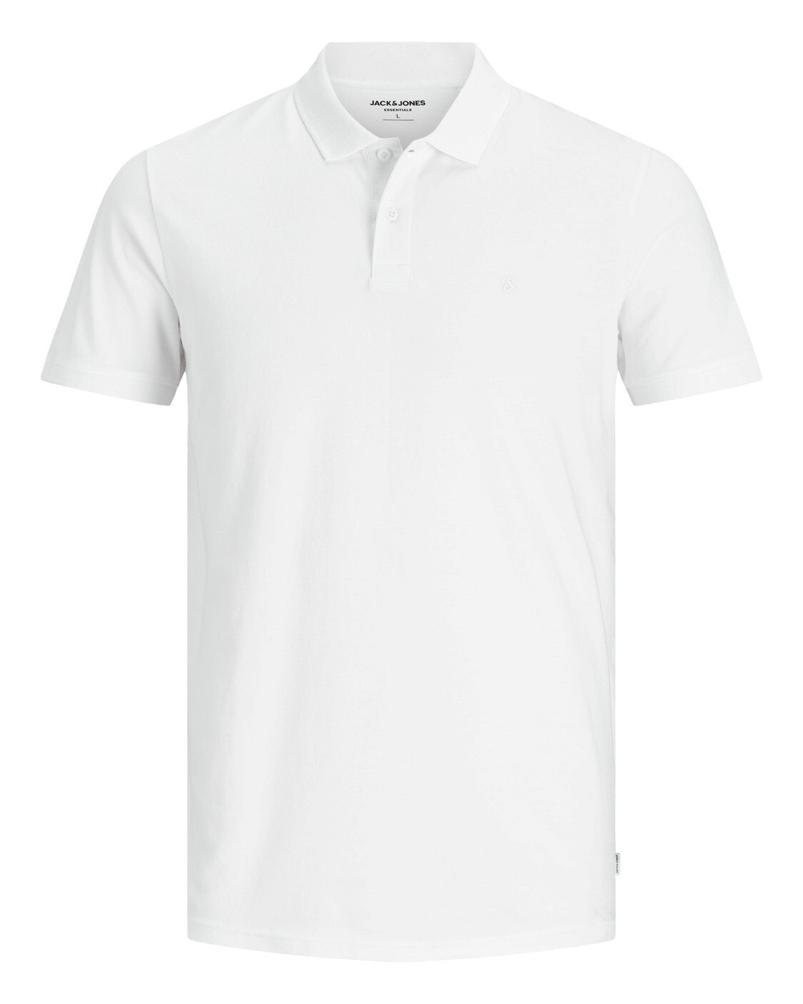 

Футболка поло мужская Jack & Jones однотонная, белый