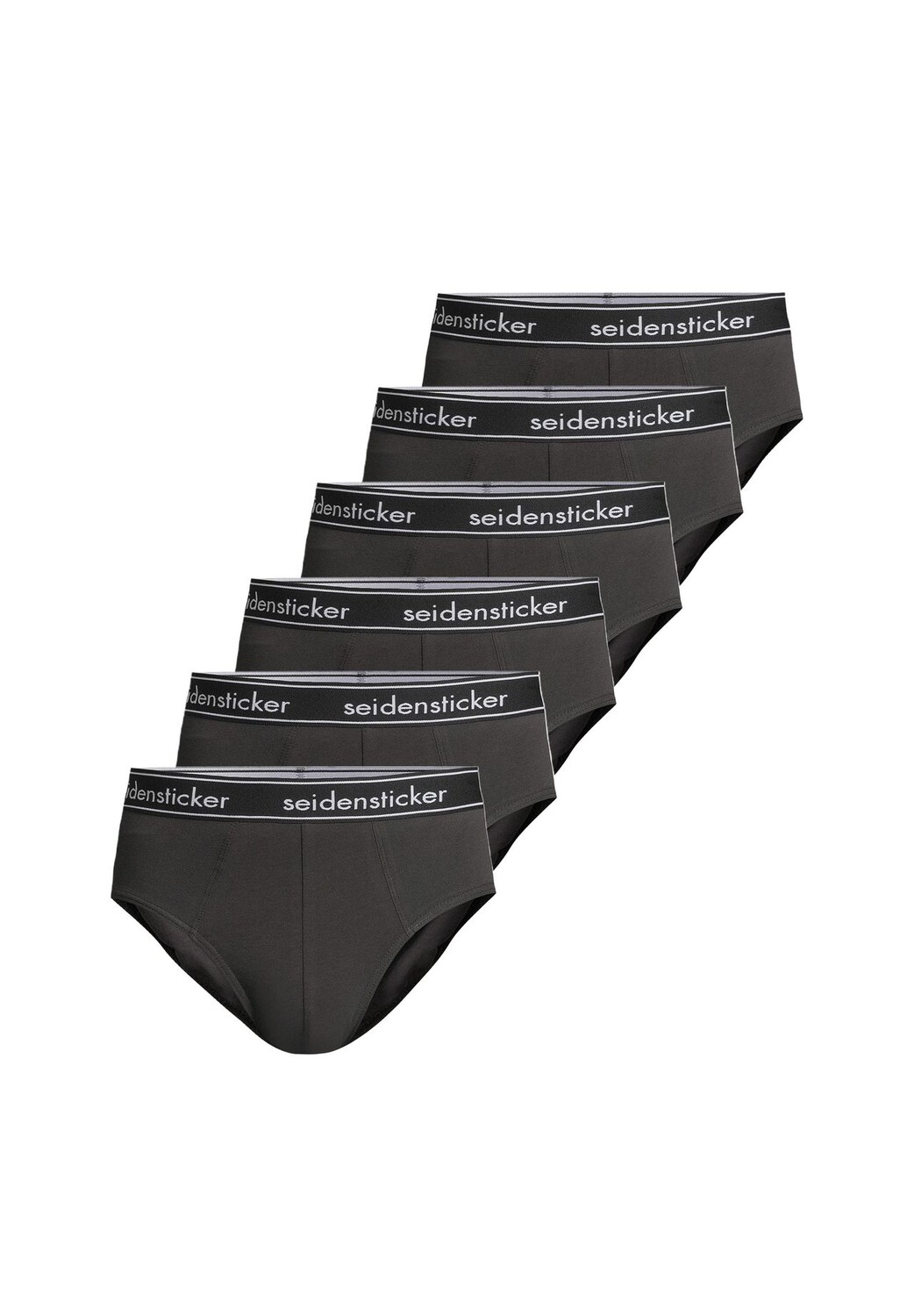 

Мини-брифы/трусы, упаковка из 6 шт Cotton Flex Seidensticker, черный