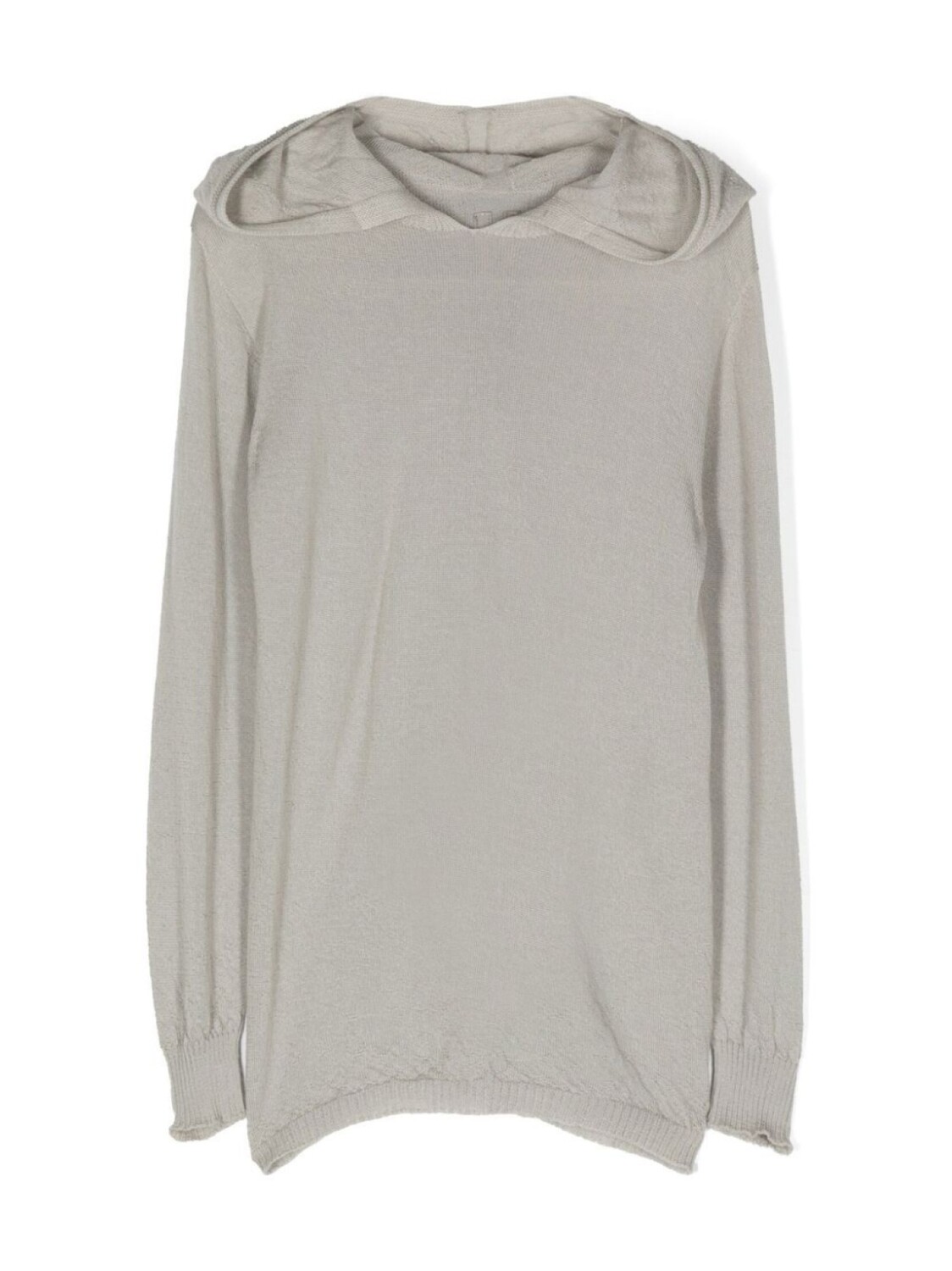 

Rick Owens Kids топ тонкой вязки с капюшоном, серый