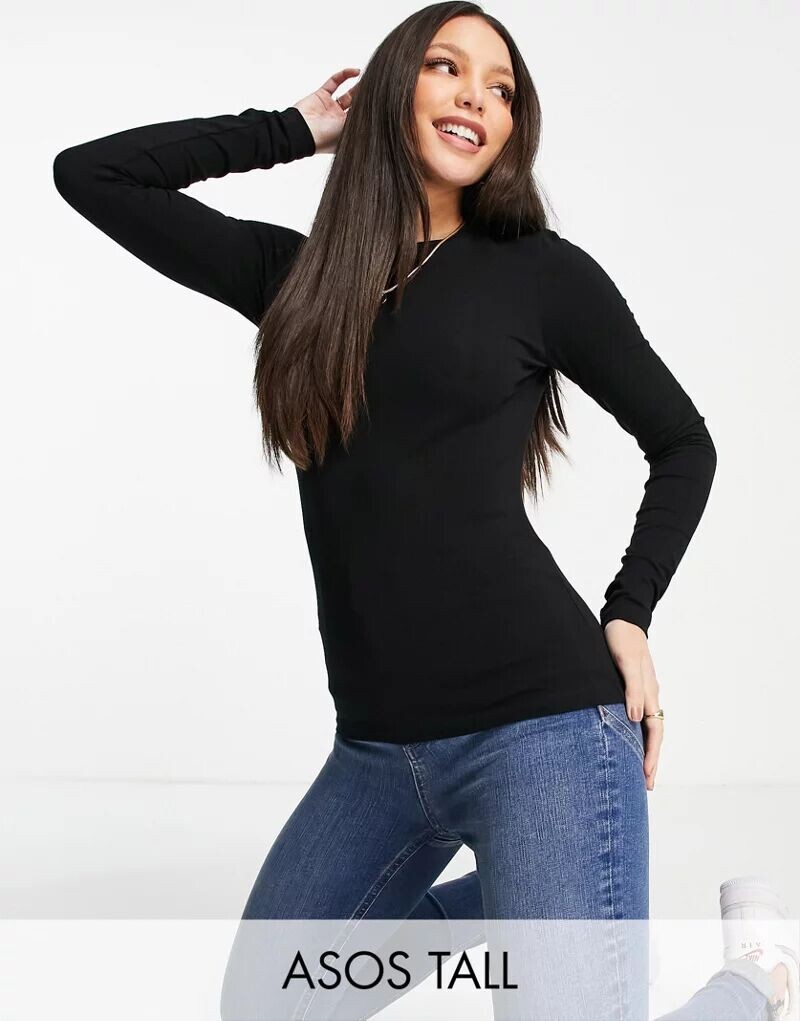

Черная приталенная рубашка с длинными рукавами ASOS DESIGN Tall Ultimate, Черный, Черная приталенная рубашка с длинными рукавами ASOS DESIGN Tall Ultimate