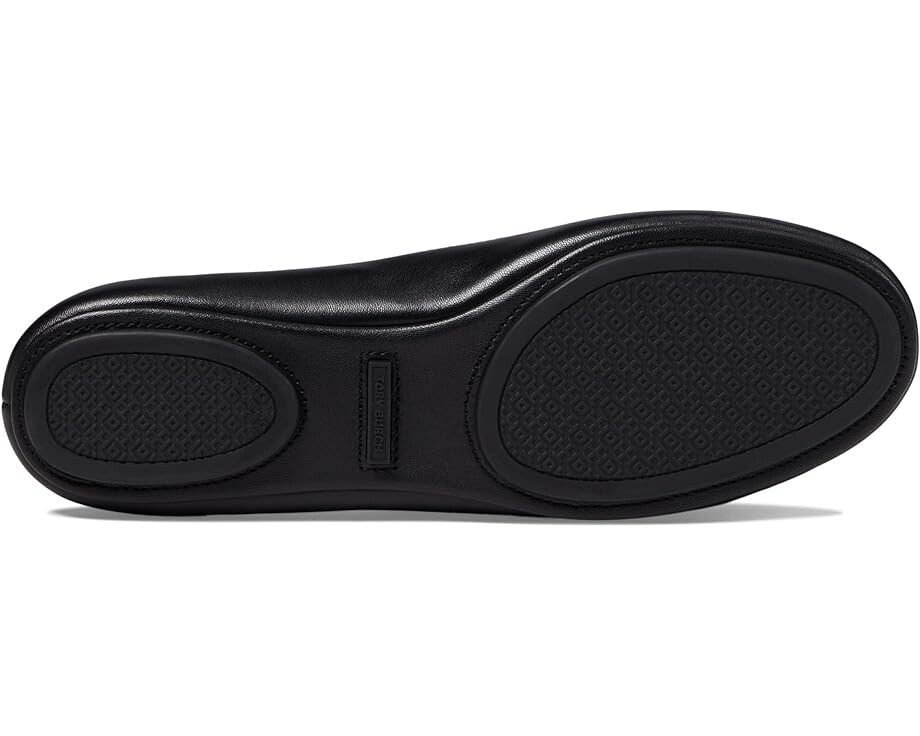Туфли на плоской подошве Tory Burch Minnie Travel Ballet w/ Metal Logo, цвет Perfect Black/Gold — фото 3