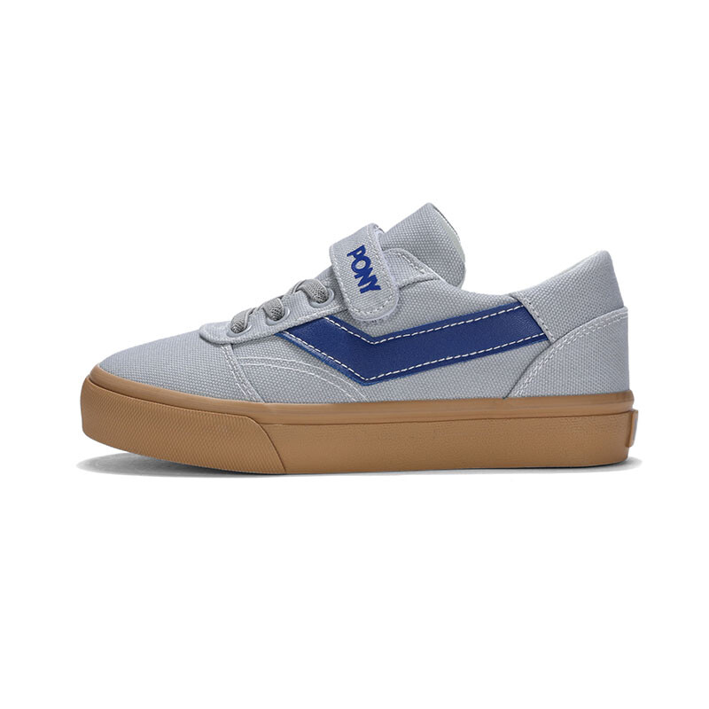 

Кроссовки PONY Skate Kids Skateboarding Shoes Kids Low-top Gray/Blue, серый
