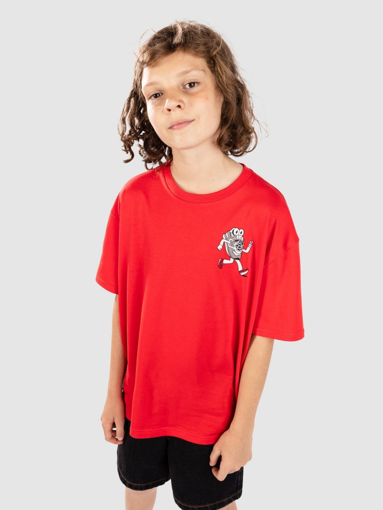 Футболка New Balance Sneaker Guy Back Graphic Kids T-Shirt, true red — фото 2