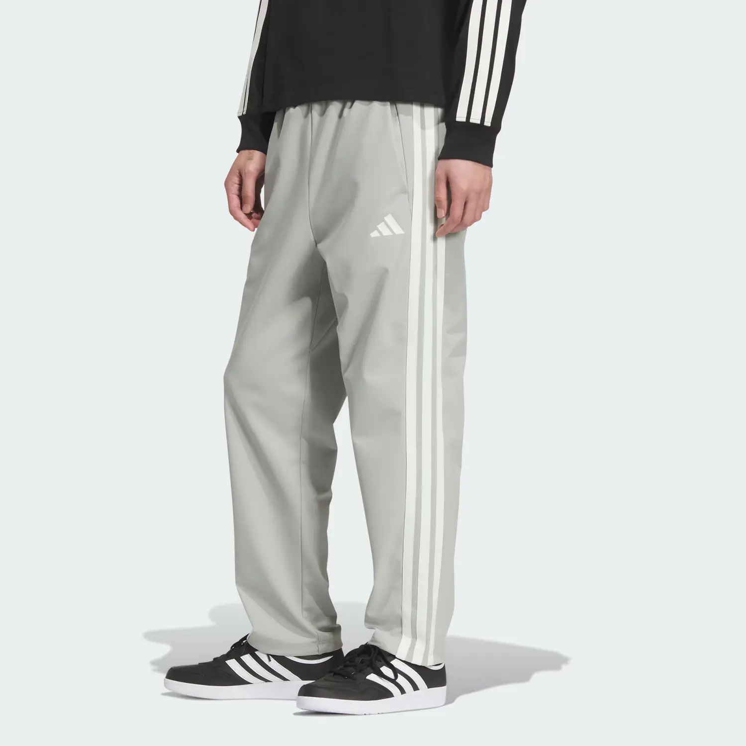 Брюки Casual Men's Adidas, металлический серый/белый — фото 4