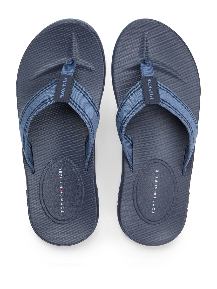 Сандалии с Т-образной перемычкой TOMMY HILFIGER, Marine Blue/Royal Blue — фото 4