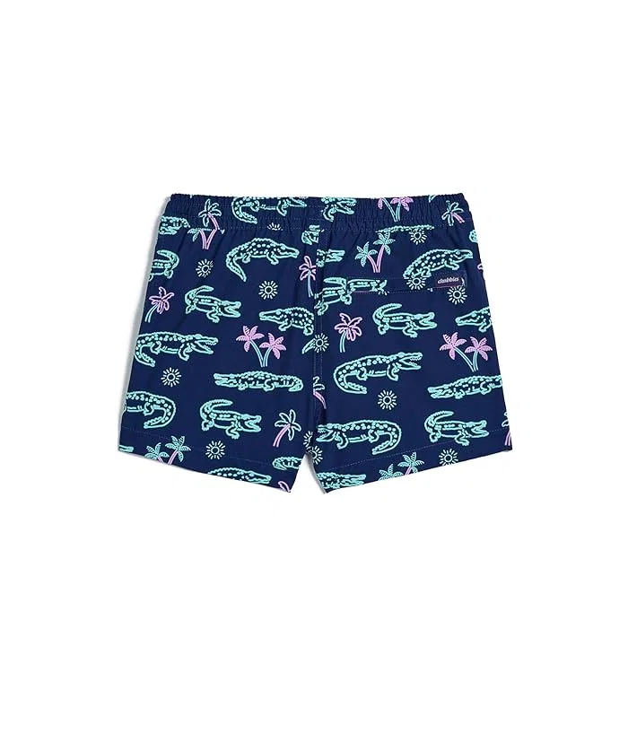 Плавки детские с подкладкой The Neon Glades Chubbies Kids, Navy Blue/Pattern Base — фото 2