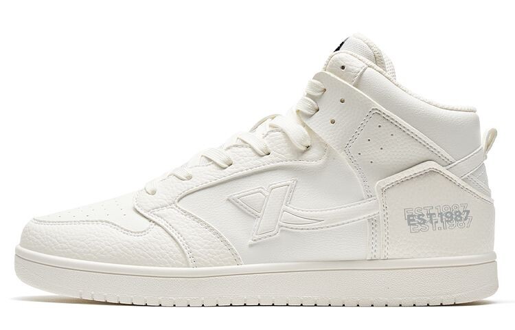 

Обувь для скейтбординга Мужская с высоким верхом Белого цвета Xtep, Белый, Обувь для скейтбординга Мужская с высоким верхом Белого цвета Xtep