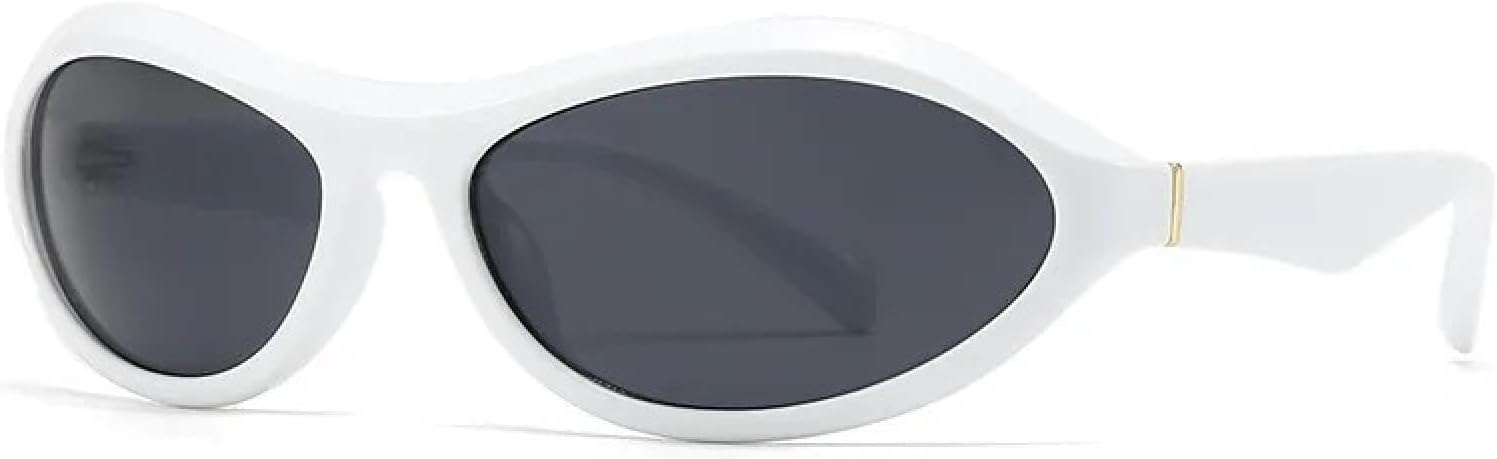 

Классические солнцезащитные очки для женщин и мужчин, роскошные, винтажные, популярные, в стиле панк, для путешествий и активного отдыха, с защитой от УФ-излучения UV400 TYUVIVO, White Black