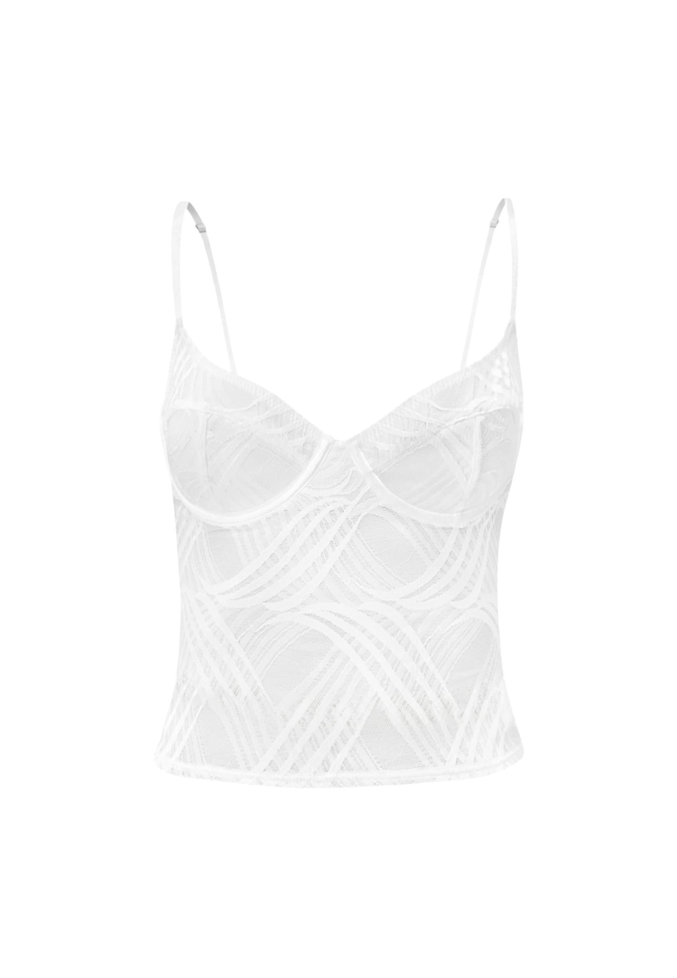 

OW Collection Топ 'Kayla' в белом цвете