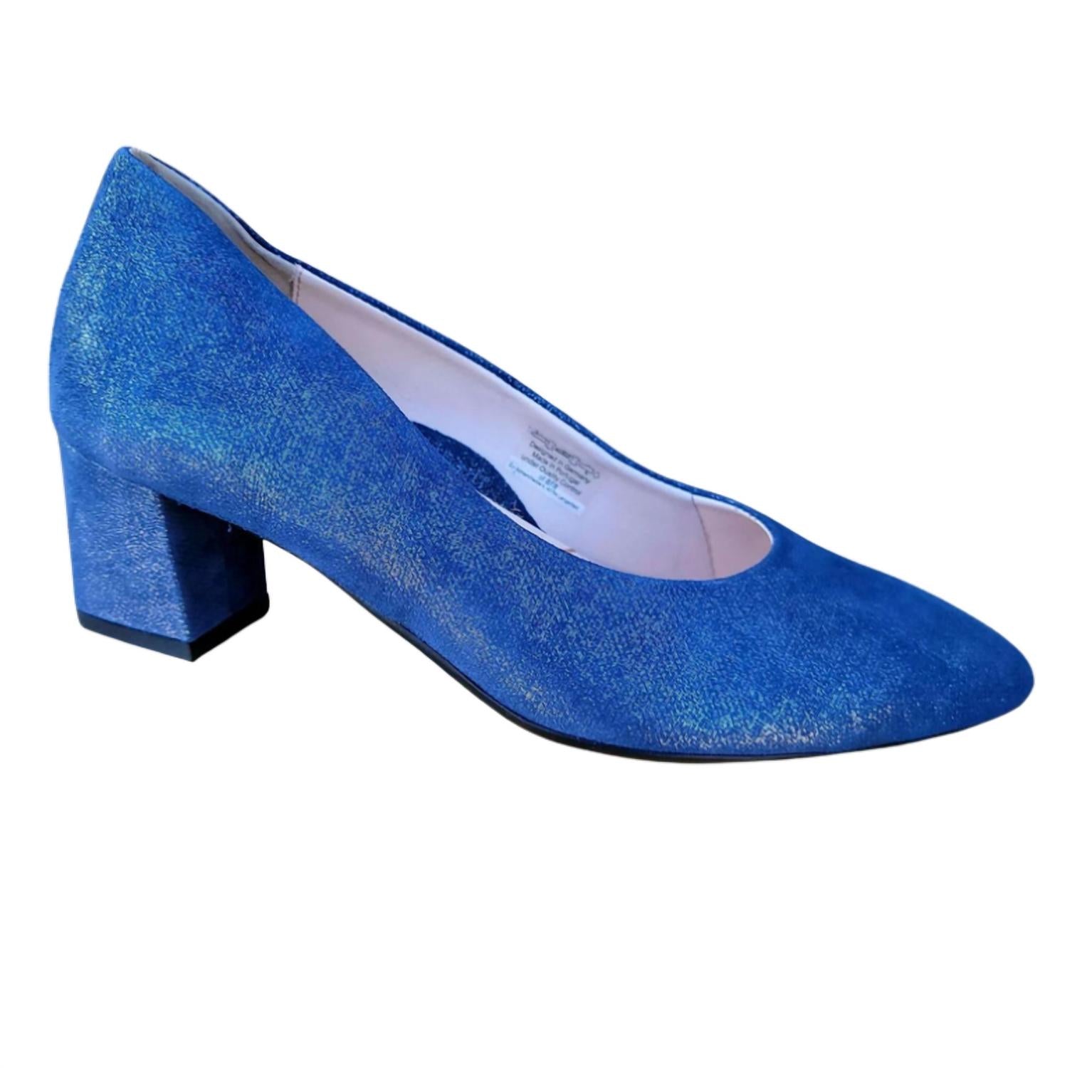 Женские туфли Lichfield Pumps темно-синего цвета с блестками и металлическим блеском Ara