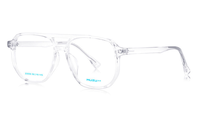 

MUZU Унисекс очки для зрения, Nude color transparent - C01+0 degree flat light anti-blue light lens