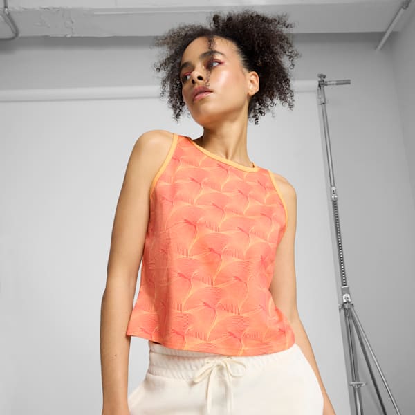 

Женская майка с узором Puma Essentials, красный