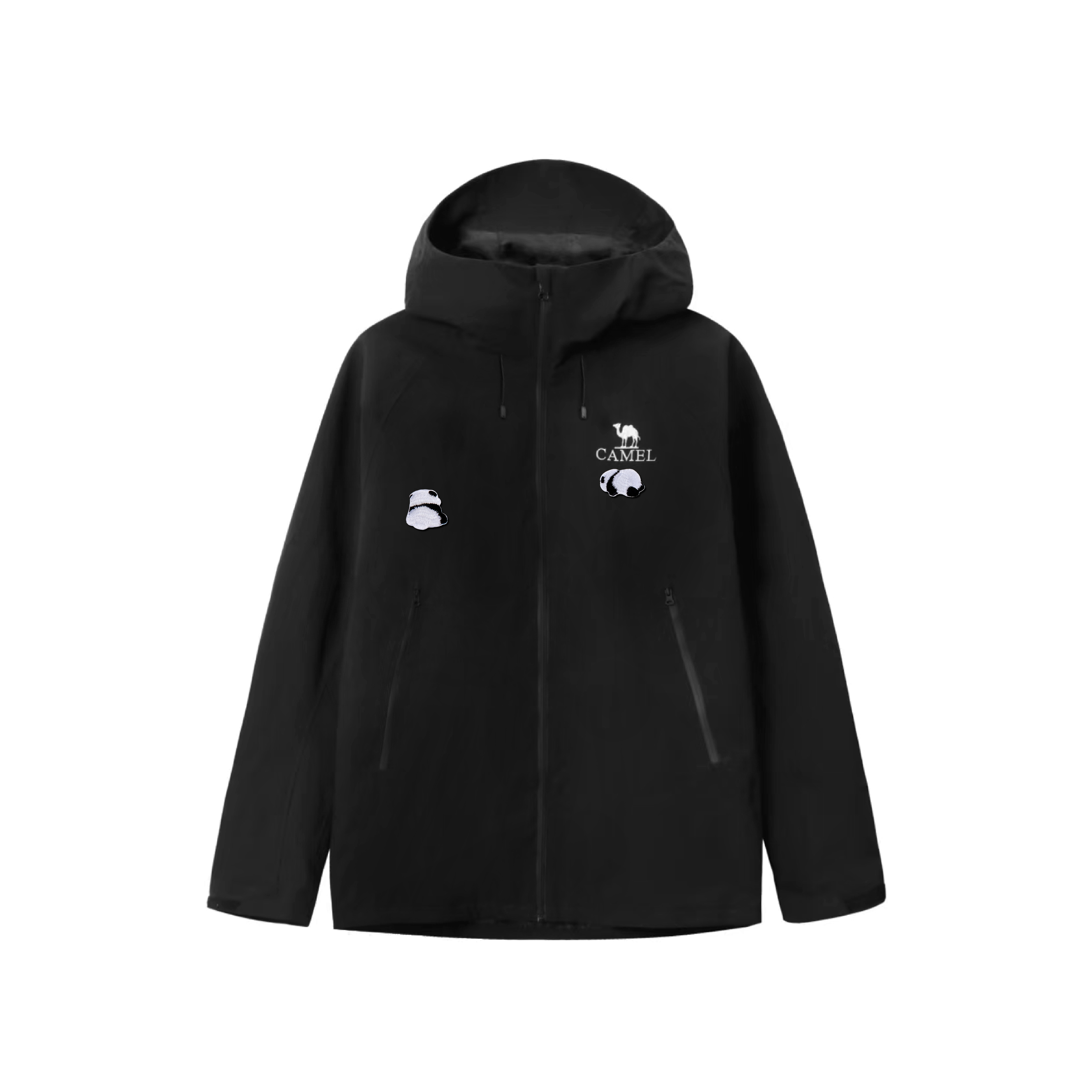 

CAMEL Ветровка All weather Waterproof, Windproof, Thermal, Cold Resistant Unisex Phantom Black