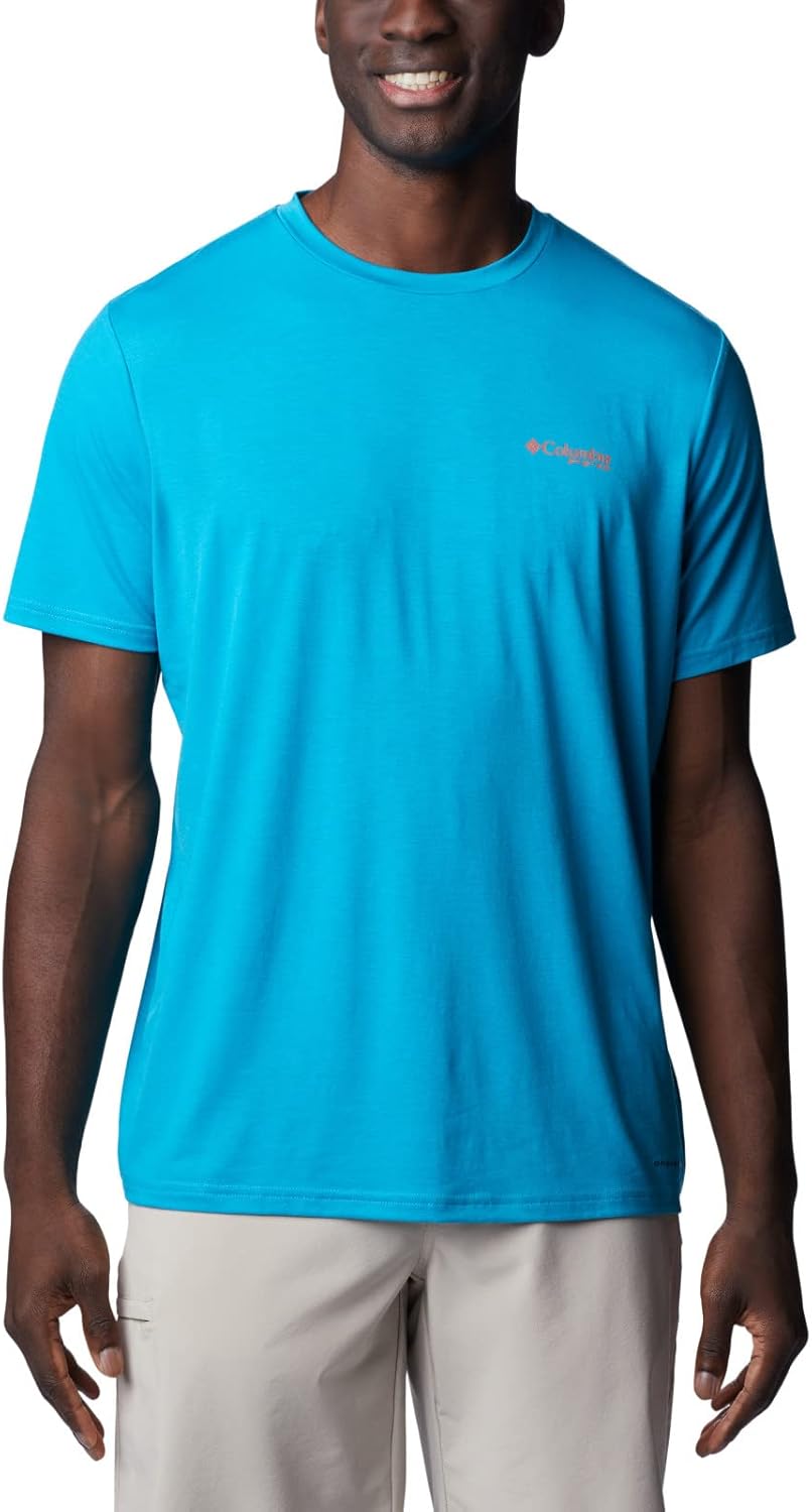 

Мужская футболка Columbia PFG Skiff Horizon с коротким рукавом, Ocean Teal/Skiff Horizon Graphic