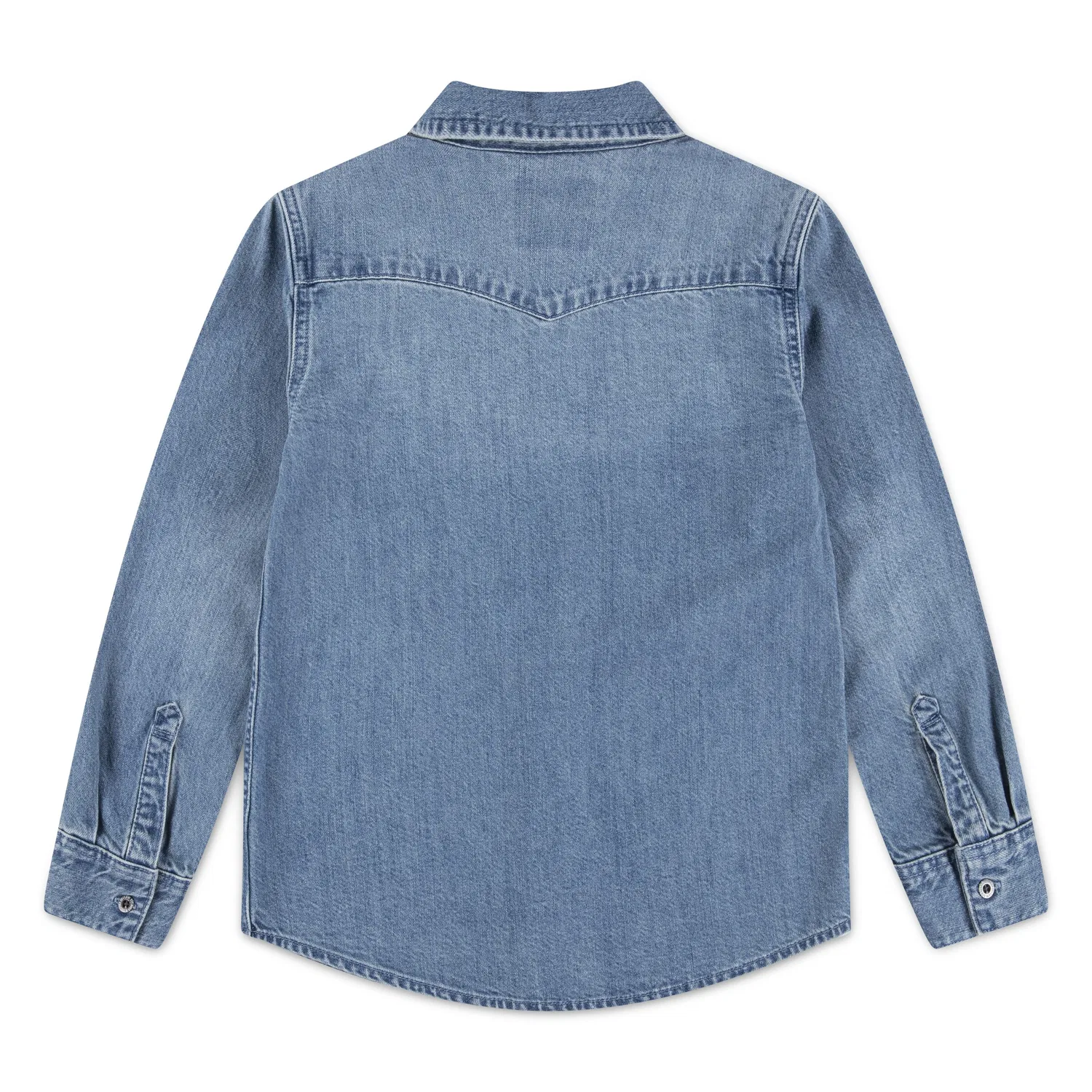 Рубашка на пуговицах стандартного кроя Levi'S Kids, Blue Denim — фото 2