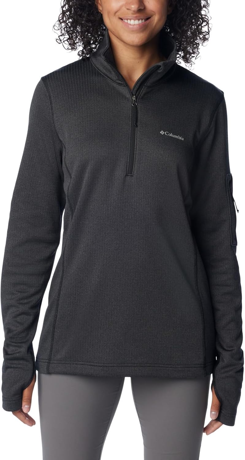 

Куртка женская Columbia W Park View Grid Fleece 1/2 Zip, Black