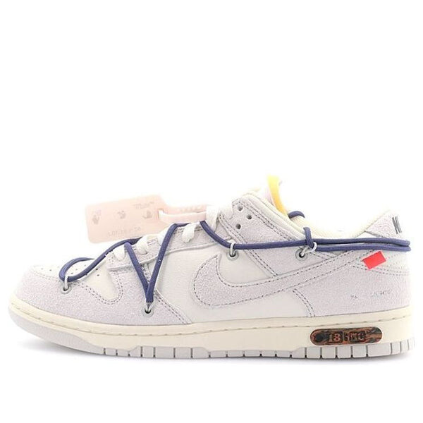 

Кроссовки x off white dunk low Nike, серый