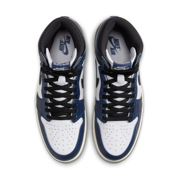 Кроссовки 1 ретро высокие og Air Jordan, синий — фото 4