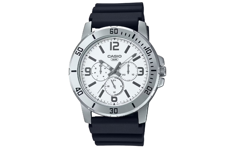 

CASIO Мужские стандартные белые часы MTP-VD300-7B