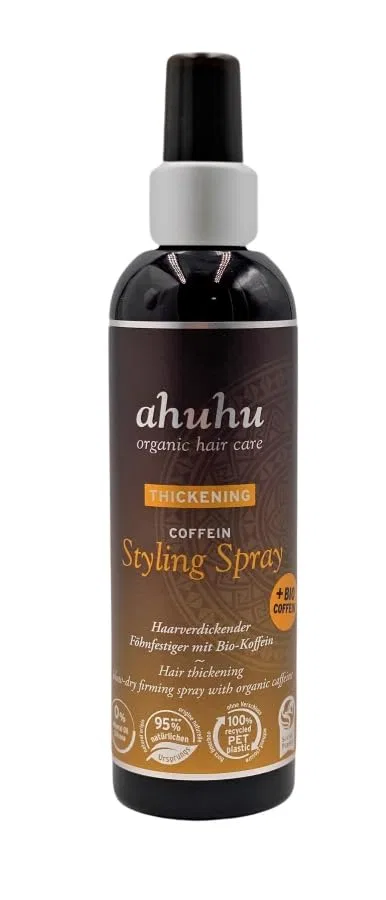 Спрей для укладки волос ahuhu Organic Hair Care Caffeine Hair Dryer Styling Spray 200 мл Ahuhu