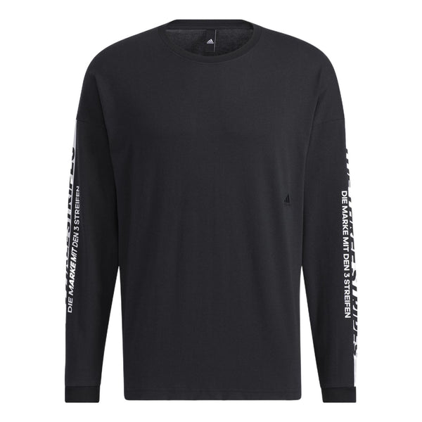 

Толстовка Men's adidas Sleeve Alphabet Pattern Round Neck Pullover Black, черный