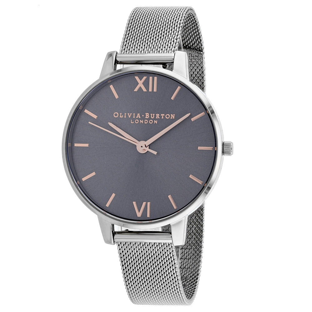 

Женские часы Olivia Burton с серым циферблатом, серый