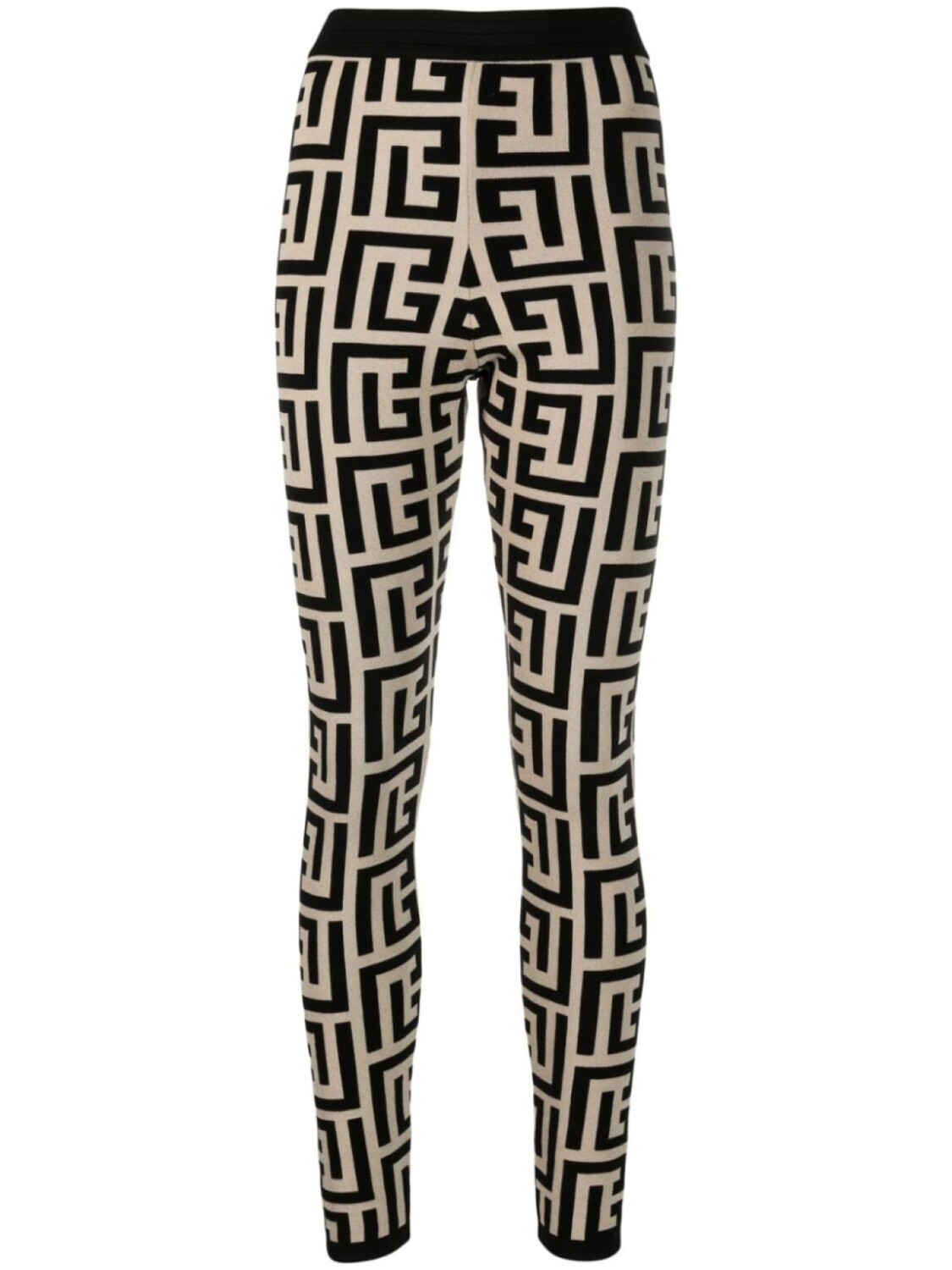 

Balmain легинсы с монограммой, черный