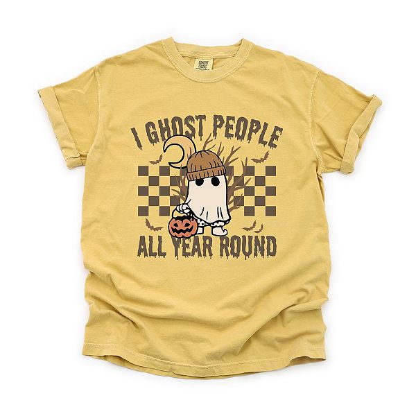 

Футболка I ghost people all year round garment dyed Simply Sage Market, Mustard, Зеленый, Футболка I ghost people all year round garment dyed Simply Sage Market, Mustard