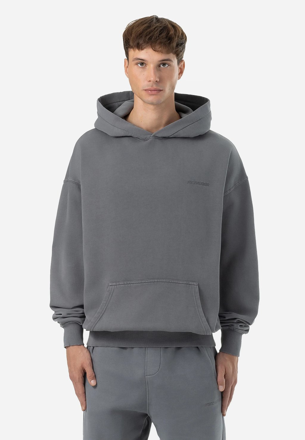 

Толстовка с капюшоном LOGO OVERSIZED HOODIE Pegador, темно-серый