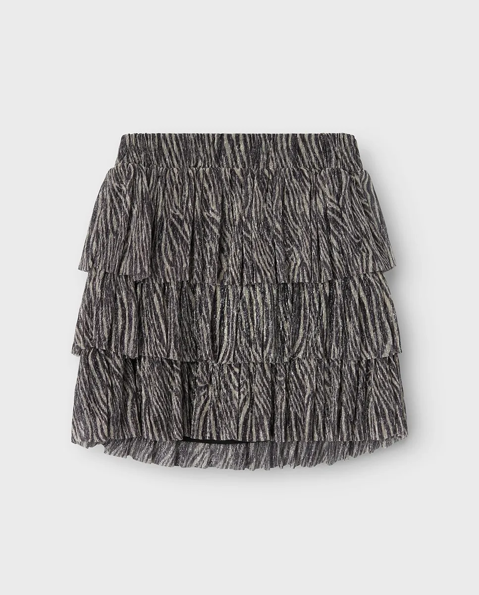 

Блестящая юбка для девочки Name It, черный